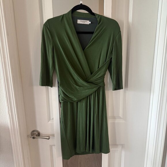 M.M. Lafleur The Morgan Dress—Knit Crepe Size 2 Color Green - Picture 1 of 4